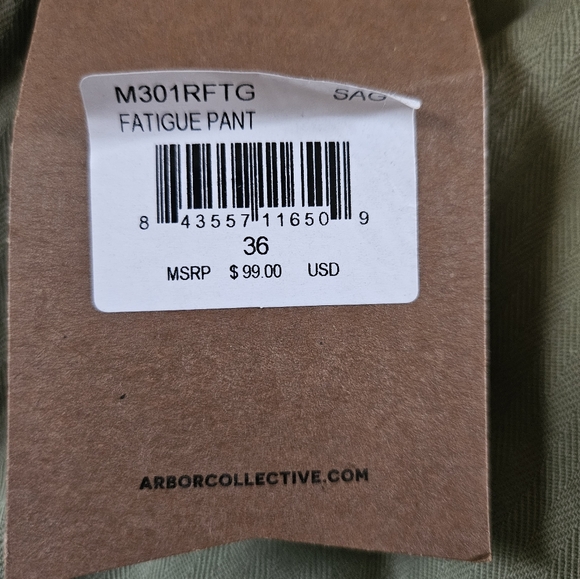 Arbor Fatigue Pants Size 36 - Picture 5 of 5